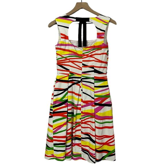 David Meister Multicolor Sleeveless Fit and Flare Dress - 2 - Picture 2 of 13